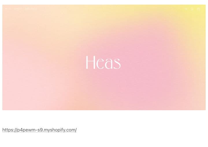 Heas サイト制作
